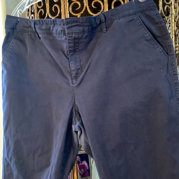 Liz Claiborne City Fit Navy Blue Pants 16 - Picture 2 of 4